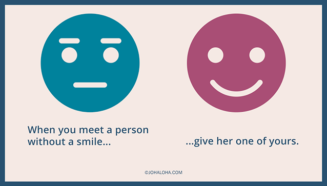When you meet a person - Johaloha